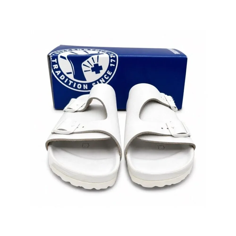 Birkenstock Zurich Exquisite Leather Sandals EU 41 White Leather
